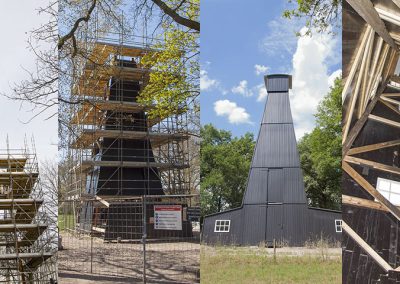 Restauratie boortorens Akzo Nobel